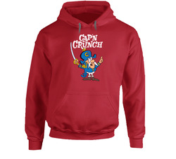 Cap'n Crunch, T-Shirt, Captain, Cereal, Cartoon, Funny, retro Hooded Sweatshirt Hoodie