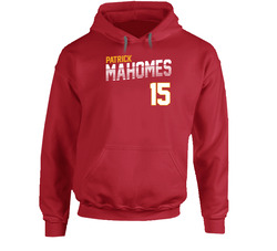 Patrick Mahomes Football Player Number Kansas City Football Hooded Sweatshirt Hoodie