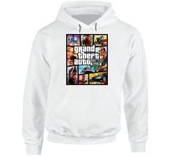 Grand Theft Auto Cover Video Game Hooded Sweatshirt Hoodie