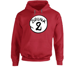 Drunk 2 Funny Halloween Costume Hooded Sweatshirt Hoodie Drunk 2 Funny Halloween Costume Hooded Sweatshirt Hoodie