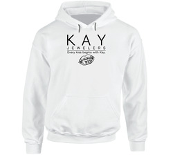 Every Kiss Begins With Kay Jewelers Most Memorable Ad Slogan Hooded Sweatshirt Hoodie Every Kiss Begins With Kay Jewelers Most Memorable Ad Slogan Hooded Sweatshirt Hoodie