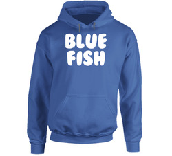 Blue Fish Halloween Costume Set Hooded Sweatshirt Hoodie