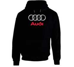 Audi Automobile Car Parts Cool Distressed Style Brand Logo Emblem Hooded Sweatshirt Hoodie Audi Automobile Car Parts Cool Distressed Style Brand Logo Emblem Hooded Sweatshirt Hoodie