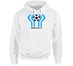 Argentina 1978 World Cup Soccer Hooded Sweatshirt Hoodie Argentina 1978 World Cup Soccer Hooded Sweatshirt Hoodie