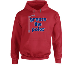 Grease The Poles Philadelphia Red Hooded Sweatshirt Hoodie Grease The Poles Philadelphia Red Hooded Sweatshirt Hoodie