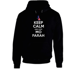 Keep Calm And Love Mo Farah Great Britain Track 10000 M Olympics Hooded Sweatshirt Hoodie Keep Calm And Love Mo Farah Great Britain Track 10000 M Olympics Hooded Sweatshirt Hoodie