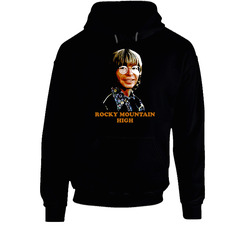 John Denver Rocky Mountain Country Folk Music Black Hooded Sweatshirt Hoodie