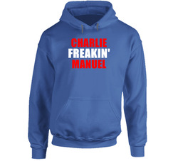 Charlie Manuel Freakin Baseball Los Angeles Sports California Hooded Sweatshirt Hoodie