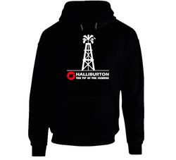 Halliburton Oil Rig Logo Hooded Sweatshirt Hoodie