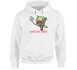 Spongebob Zombie Funny Cult Hooded Sweatshirt Hoodie