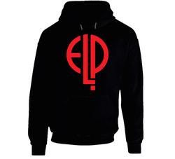 Emerson Lake And Palmer Logo Music Logo Hooded Sweatshirt Hoodie Emerson Lake And Palmer Logo Music Logo Hooded Sweatshirt Hoodie
