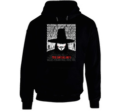V For Vendetta Action Hooded Sweatshirt Hoodie V For Vendetta Action Hooded Sweatshirt Hoodie