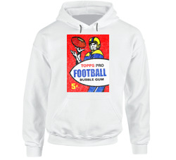 Topps Pro Football Gum Cards Stickers Hooded Sweatshirt Hoodie Topps Pro Football Gum Cards Stickers Hooded Sweatshirt Hoodie