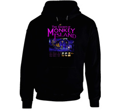 The Secret Of Monkey Island 1990 Best Video Games Of All Time Hooded Sweatshirt Hoodie The Secret Of Monkey Island 1990 Best Video Games Of All Time Hooded Sweatshirt Hoodie
