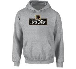 Peet's Coffee Chattanooga Tennessee Restaurant Foodie Worn Look Hooded Sweatshirt Hoodie