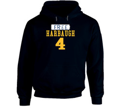 Free Harbaugh 4 Jim Harbaugh Supporter Hooded Sweatshirt Hoodie