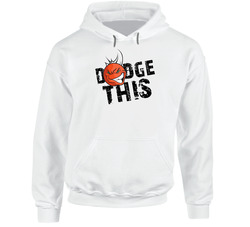 Dodge This Dodgeball Team Uniform Hooded Sweatshirt Hoodie