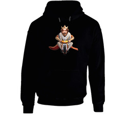Burger King Fast Food Mascot Hooded Sweatshirt Hoodie