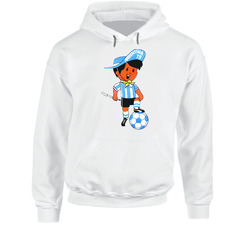 Gauchito Argentina 1978 World Cup Mascot Fan Hooded Sweatshirt Hoodie Gauchito Argentina 1978 World Cup Mascot Fan Hooded Sweatshirt Hoodie