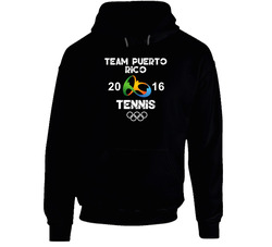 Puerto Rico Tennis Team Rio 2016 Olympic Games Sport Hooded Sweatshirt Hoodie