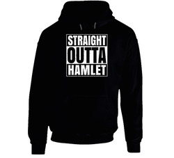 Straight Outta Hamlet North Carolina City Compton Parody Grunge Hooded Sweatshirt Hoodie