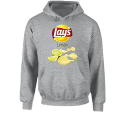 Lay's Limon Potato Chips Bag Costume Hooded Sweatshirt Hoodie
