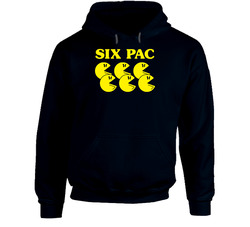 Six Pack Funny Retro Hooded Sweatshirt Hoodie
