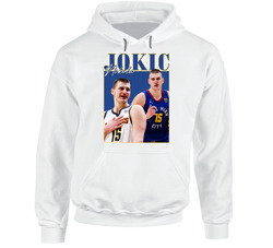 Nikola Jokic 90s Style Hooded Sweatshirt Hoodie