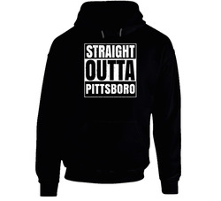 Straight Outta Pittsboro North Carolina City Compton Parody Grunge Hooded Sweatshirt Hoodie