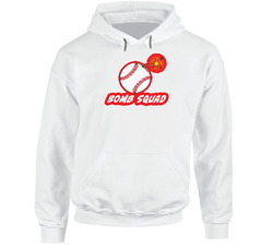 Bomb Squad Funny Softball Baseball Team Jersey Hooded Sweatshirt Hoodie