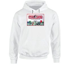 Monopoly Boardgame Retro Vintage Box Cover Hooded Sweatshirt Hoodie Monopoly Boardgame Retro Vintage Box Cover Hooded Sweatshirt Hoodie