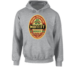 Moffitt Original Irish Stout Beer Label St Patricks Day Last Name Hooded Sweatshirt Hoodie Moffitt Original Irish Stout Beer Label St Patricks Day Last Name Hooded Sweatshirt Hoodie
