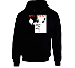 Rickey Henderson Baseball Legend Hooded Sweatshirt Hoodie Rickey Henderson Baseball Legend Hooded Sweatshirt Hoodie