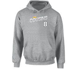 Kirk Cousins 8 Favorite Player Fan Hooded Sweatshirt Hoodie Kirk Cousins 8 Favorite Player Fan Hooded Sweatshirt Hoodie