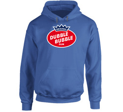 Dubble Bubble Gum Retro Candy Cool Fun Blue Hooded Sweatshirt Hoodie Dubble Bubble Gum Retro Candy Cool Fun Blue Hooded Sweatshirt Hoodie