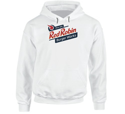 Red Robin Burger Works Restaurant Logo Hooded Sweatshirt Hoodie Red Robin Burger Works Restaurant Logo Hooded Sweatshirt Hoodie