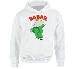Babar 90s Kids Elephant Tv Show Cartoon Hooded Sweatshirt Hoodie Babar 90s Kids Elephant Tv Show Cartoon Hooded Sweatshirt Hoodie