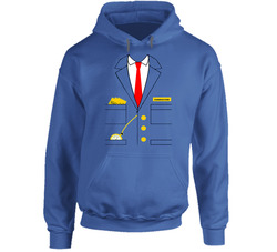 Train Conductor Halloween Costume Hooded Sweatshirt Hoodie Train Conductor Halloween Costume Hooded Sweatshirt Hoodie