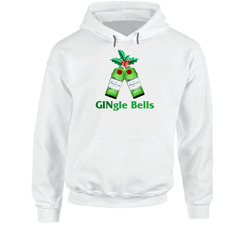 Tanqueray Gingle Jingle Bells Gin Bottle Christmas Party Hooded Sweatshirt Hoodie Tanqueray Gingle Jingle Bells Gin Bottle Christmas Party Hooded Sweatshirt Hoodie