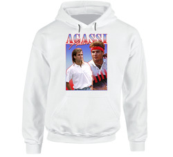 Andre Agassi 90s Style Hooded Sweatshirt Hoodie Andre Agassi 90s Style Hooded Sweatshirt Hoodie