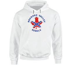 Roanoke Valley Rebels Eastern Hockey League Vintage Team Logo Hooded Sweatshirt Hoodie