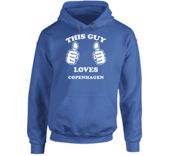 Copenhagen Lewis County New York State This Guy Loves Hooded Sweatshirt Hoodie