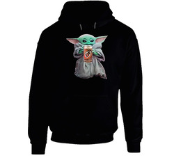Baby Yoda The Child Mandalorian A W Root Beer Soda Pop Drink Hooded Sweatshirt Hoodie
