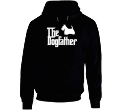 Scottish Terrier Custom Dog Breed The Dogfather Black Hooded Sweatshirt Hoodie Scottish Terrier Custom Dog Breed The Dogfather Black Hooded Sweatshirt Hoodie