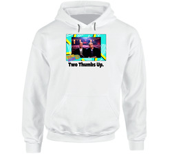 Two Thumbs Up Siskel And Ebert Fan Hooded Sweatshirt Hoodie Two Thumbs Up Siskel And Ebert Fan Hooded Sweatshirt Hoodie