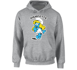 Smurfette Smurfs Retro Hooded Sweatshirt Hoodie Smurfette Smurfs Retro Hooded Sweatshirt Hoodie