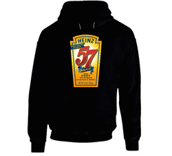 Heinz 57 Steak Sauce Logo Foodie Gift Cool Vintage Tee Classic Cotton Hooded Sweatshirt Hoodie Heinz 57 Steak Sauce Logo Foodie Gift Cool Vintage Tee Classic Cotton Hooded Sweatshirt Hoodie