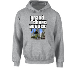 Grand Theft Auto Iii 3 2001 Best Video Games Of All Time Hooded Sweatshirt Hoodie Grand Theft Auto Iii 3 2001 Best Video Games Of All Time Hooded Sweatshirt Hoodie