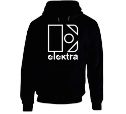 Elektra Record Label Music Fan Hooded Sweatshirt Hoodie Elektra Record Label Music Fan Hooded Sweatshirt Hoodie