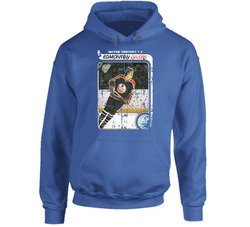 Wayne Gretzky Vintage Edmonton Hockey Player Trading Card Hooded Sweatshirt Hoodie Wayne Gretzky Vintage Edmonton Hockey Player Trading Card Hooded Sweatshirt Hoodie
